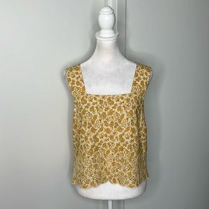 Madewell Yellow Floral Top